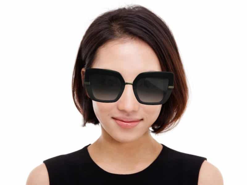 Lentes de sol DG4373 3246/8G Square Shape Negro Dorado