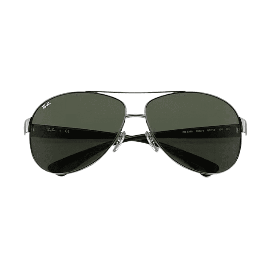 Lentes de sol RB3386 004/71 Oval Highstreet Negro G-15 Gunmetal vista 2