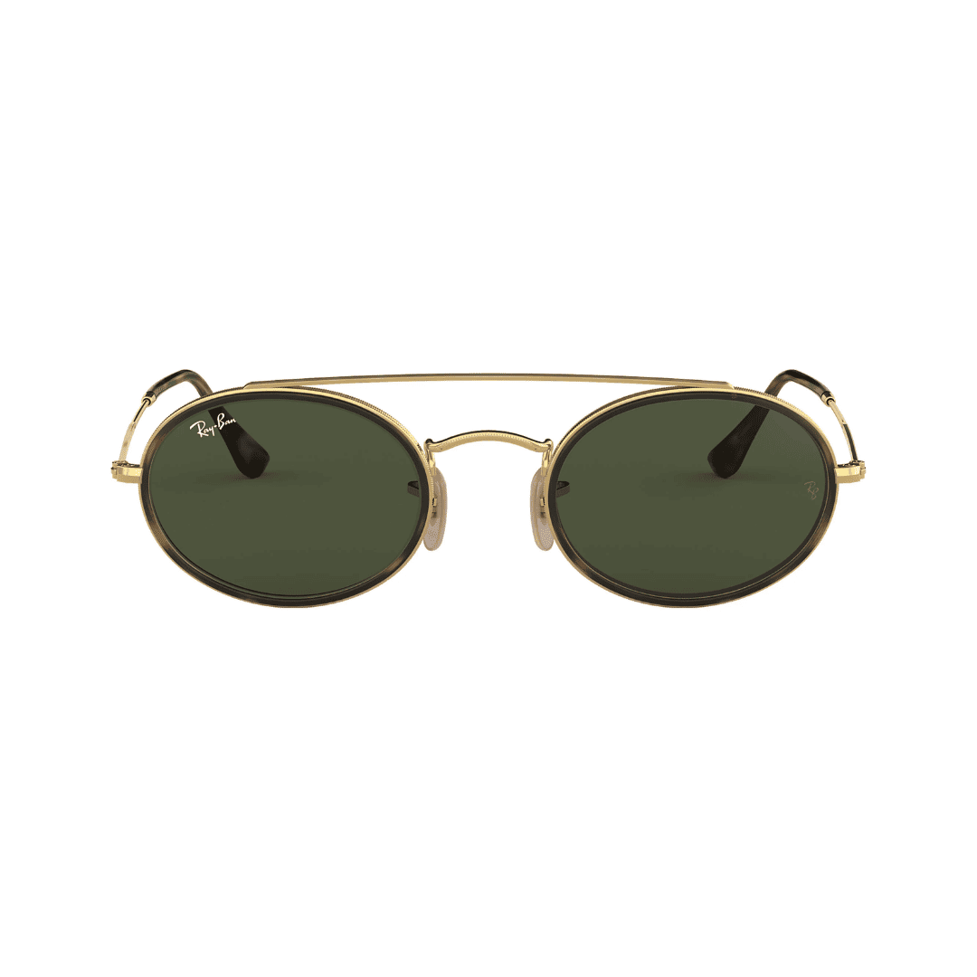 Lentes de sol RB3847N 912131 Oval Double Bridge Negro G15 Dorado - vista 2