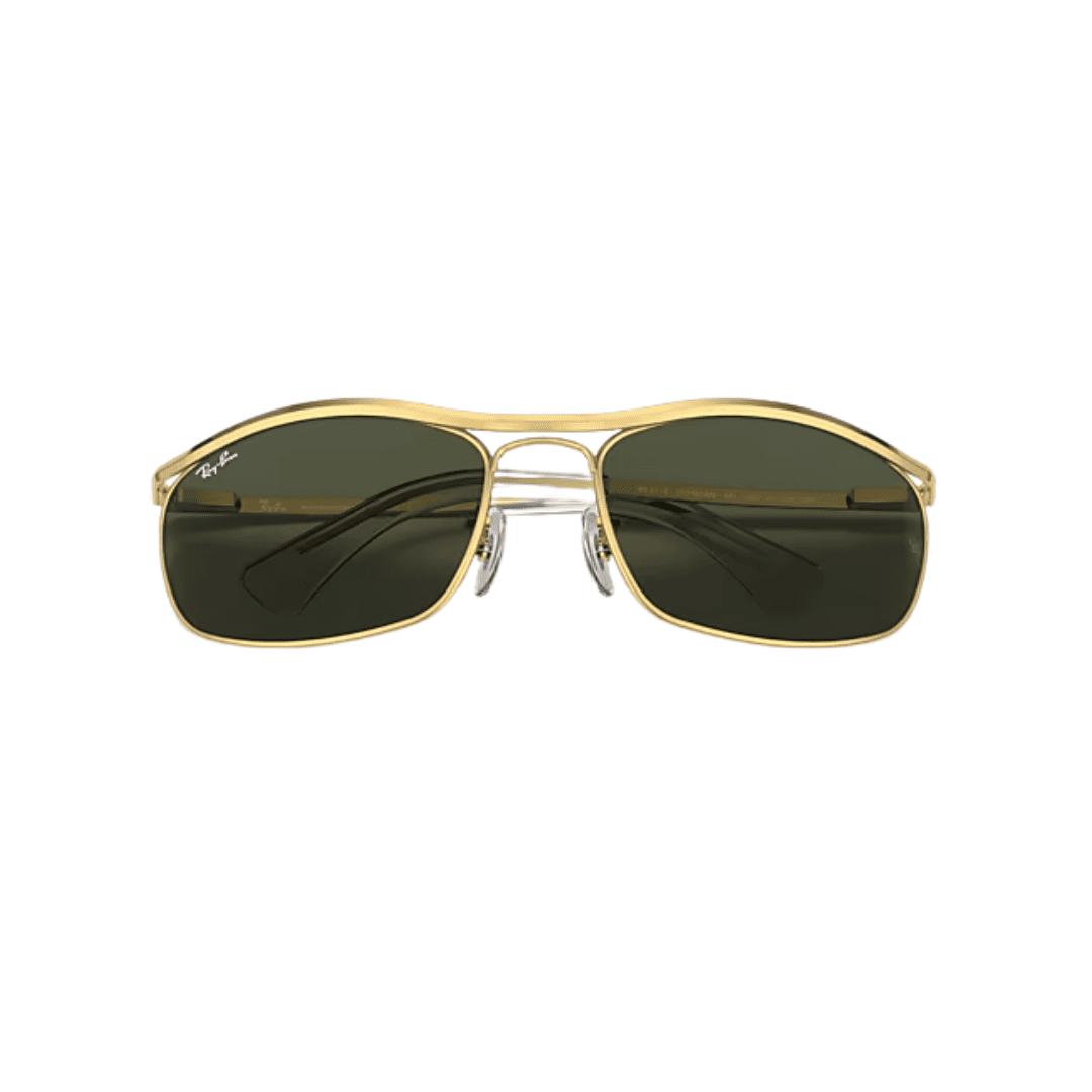 Lentes de sol RB3119 001 Olympian Negro G-15 Dorado Icon vista 2