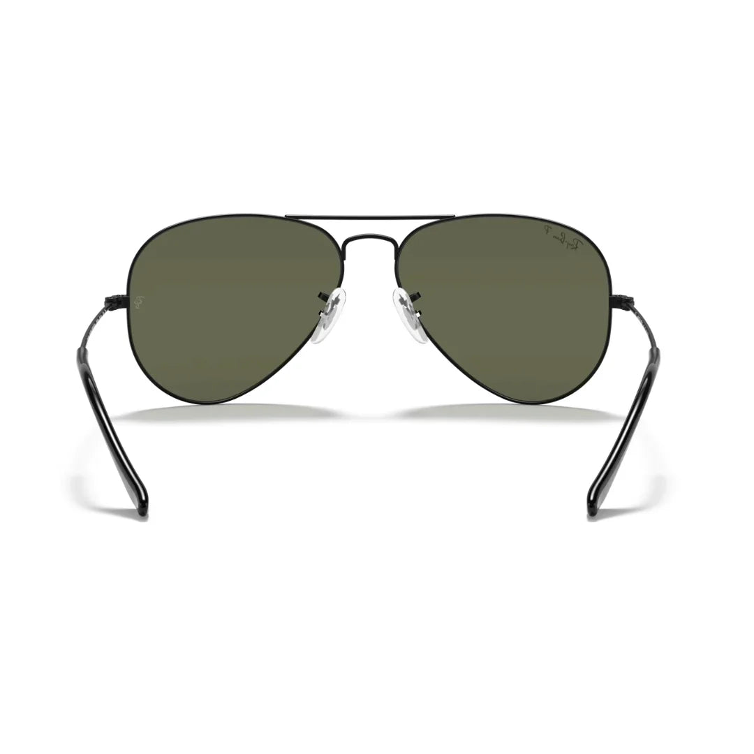 Lentes de sol Rb3025 002/58 Aviator Polarizado Negro G-15