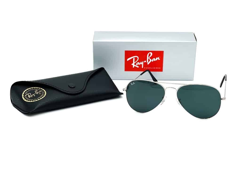 Lentes de sol RB3025 Aviador Plateado Verde G15 - vista 2