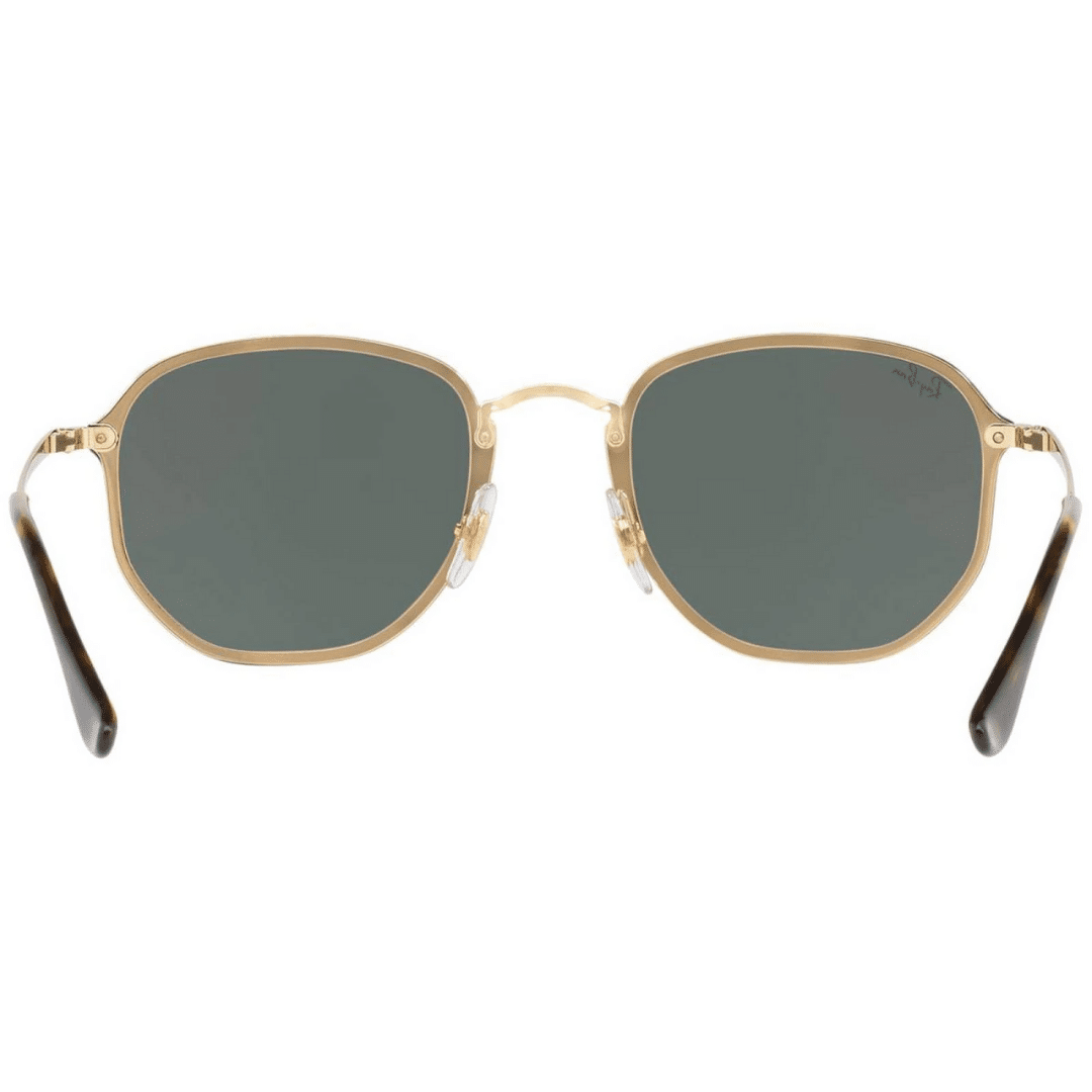 Lentes de sol Rb3579n 001/71 Hexagonal Blaze Negro G15 Dorado Icon - Vista 4