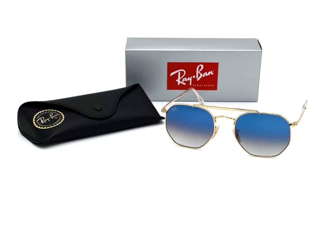 Lentes de sol Rb3648 The Marshall Azul Degradado Dorado - Vista 2