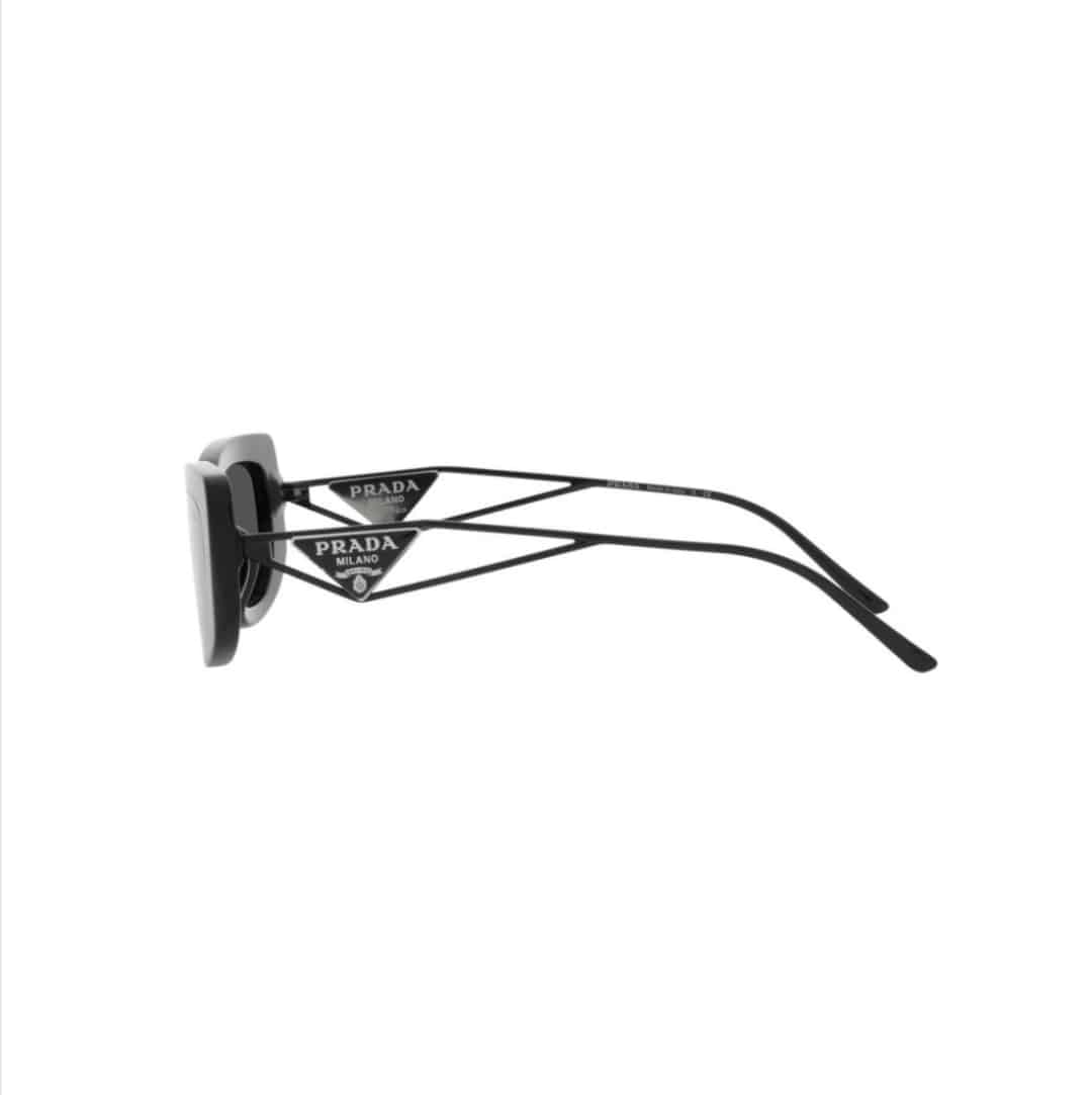 Lentes de sol SPR 14Y 1AB-5S0 Symbole Rectangle Black Silver