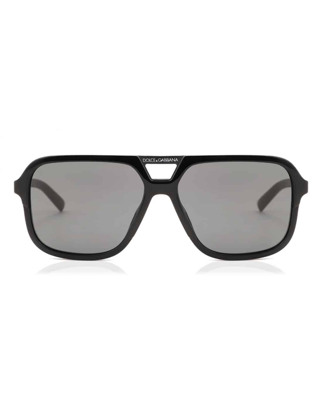 Lentes de sol DG4354 501/87 Aviator Square Negro Gris