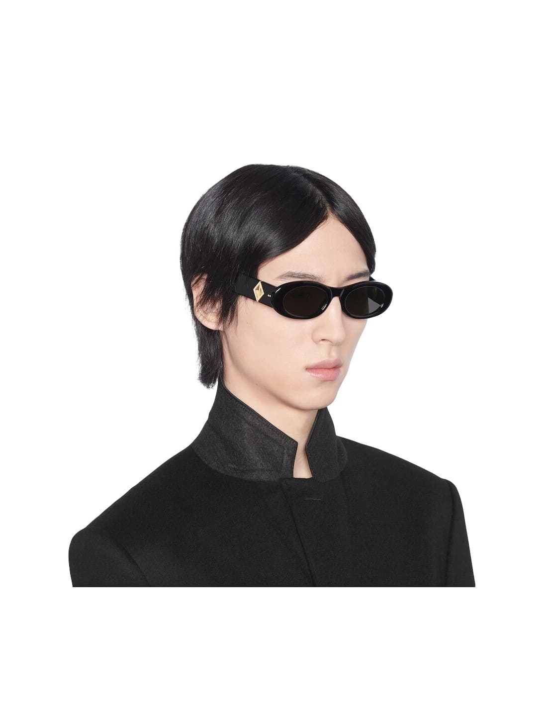Lentes de sol DIAMOND R1I 10A0 Oval Shape Negro - Imagen 2