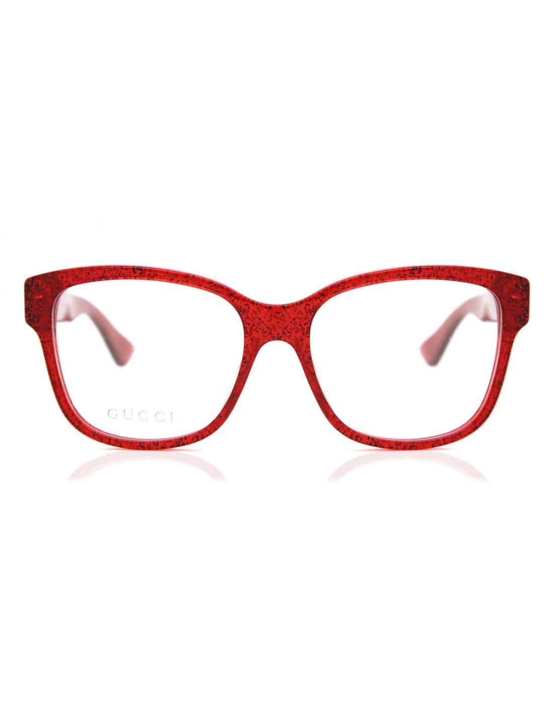 Lentes oftálmicos GG0038O 004 Square Terracota Rojo