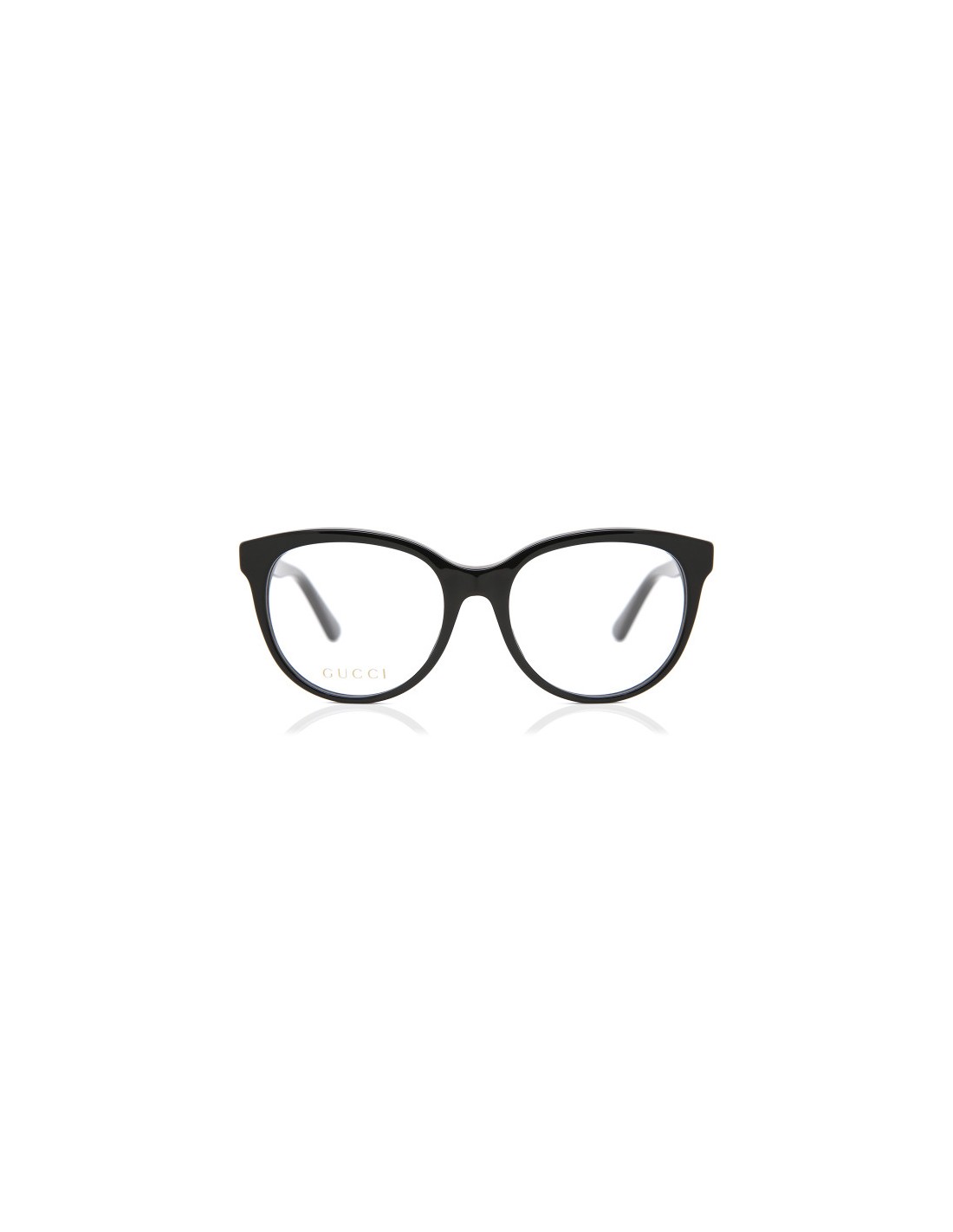 Lentes oftálmicos GG0329O 001 Round Negro Dorado