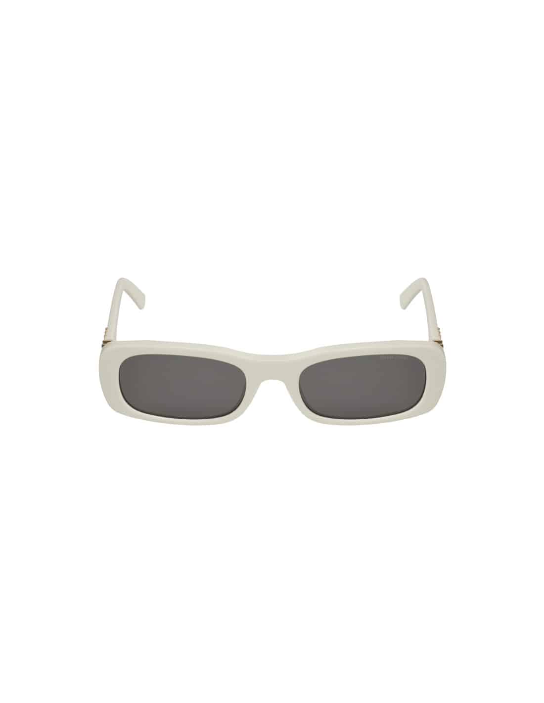 Lentes de sol MU 08Z 142-5S0 Rectangle Shape White Gold - Imagen 2