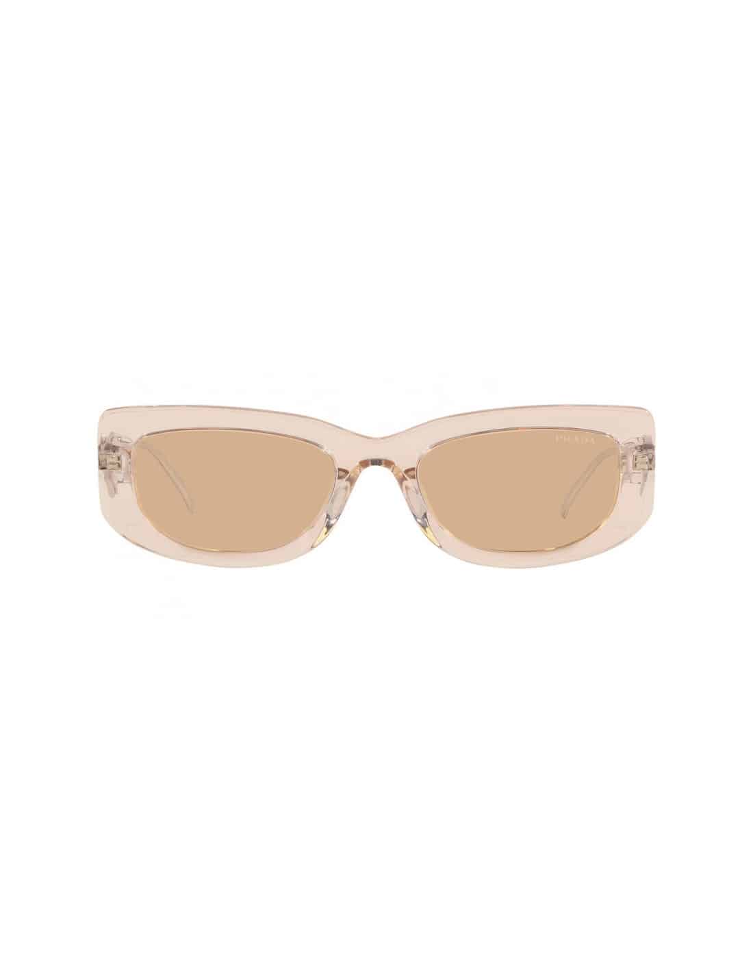Lentes de sol SPR 14Y 19M-4I2 Symbole Rectangle Crystal Beige