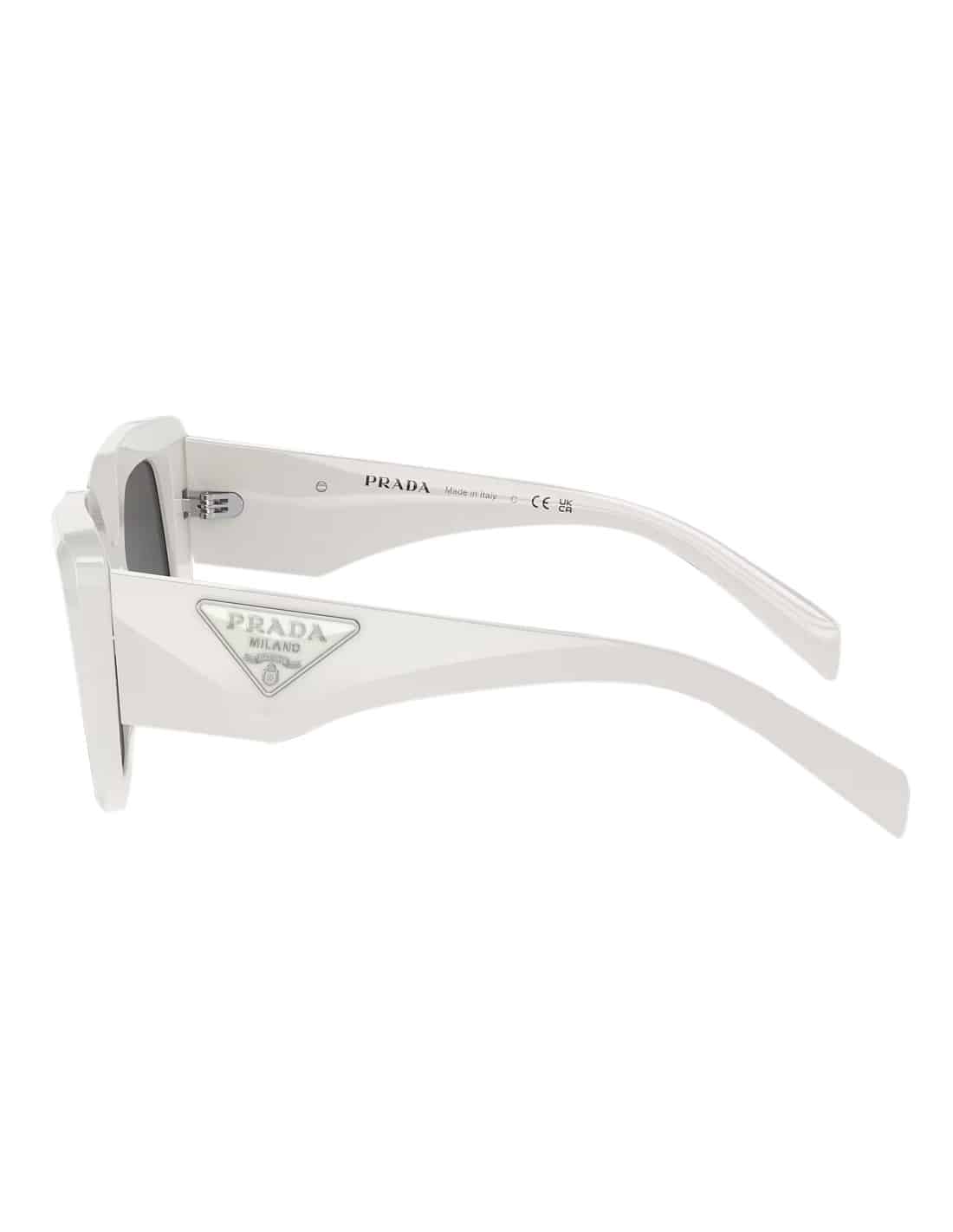 Lentes de sol SPR 14Z 142-5S0 Butterfly Shape Blanco Gris