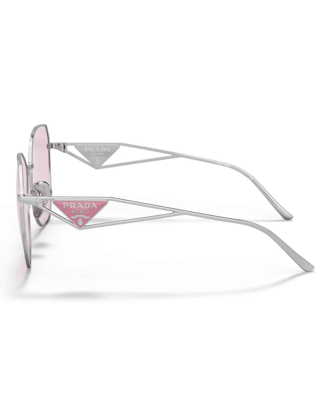 Lentes de sol SPR 57YS 1BC-06R Butterfly Shape Pink Silver