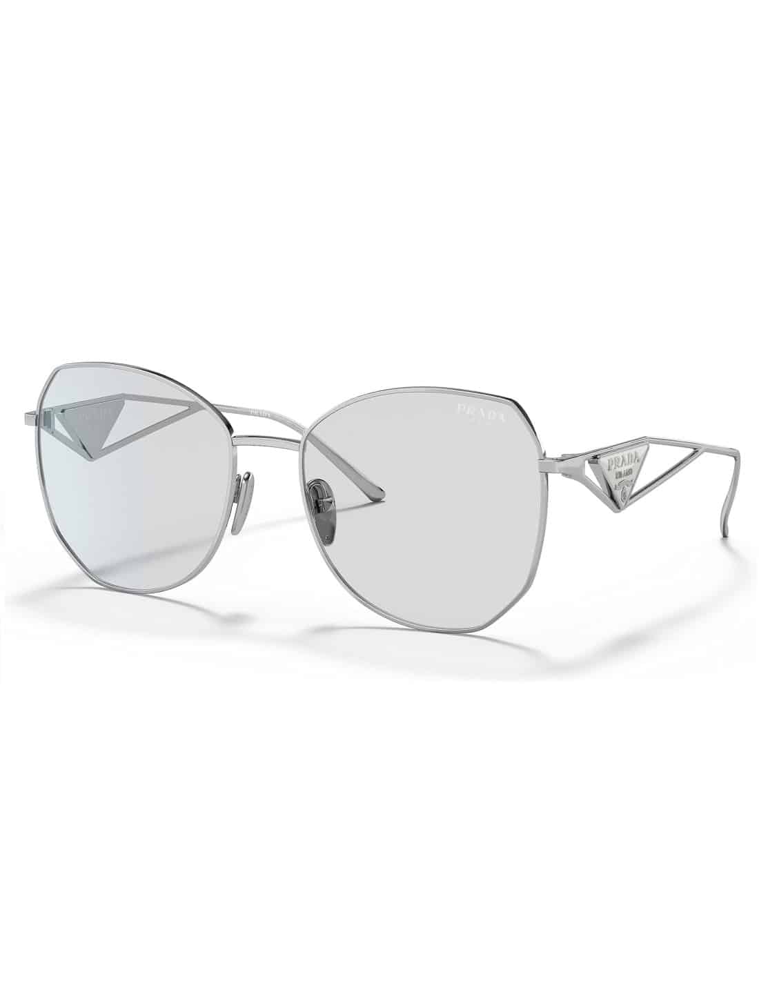Lentes de sol SPR 57YS 1BC-07D Butterfly Shape Gray Silver