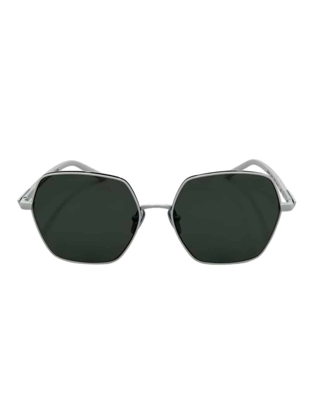 Lentes de sol SPR56Y 461-5Z1 Hexagon Shape Blanco Gris