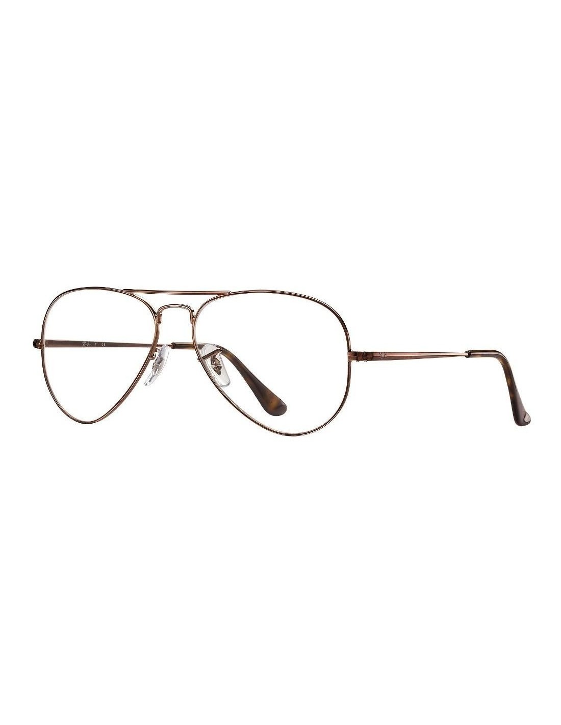 Armazón oftálmico RB6489 2531 Cafe Aviator Large Metal