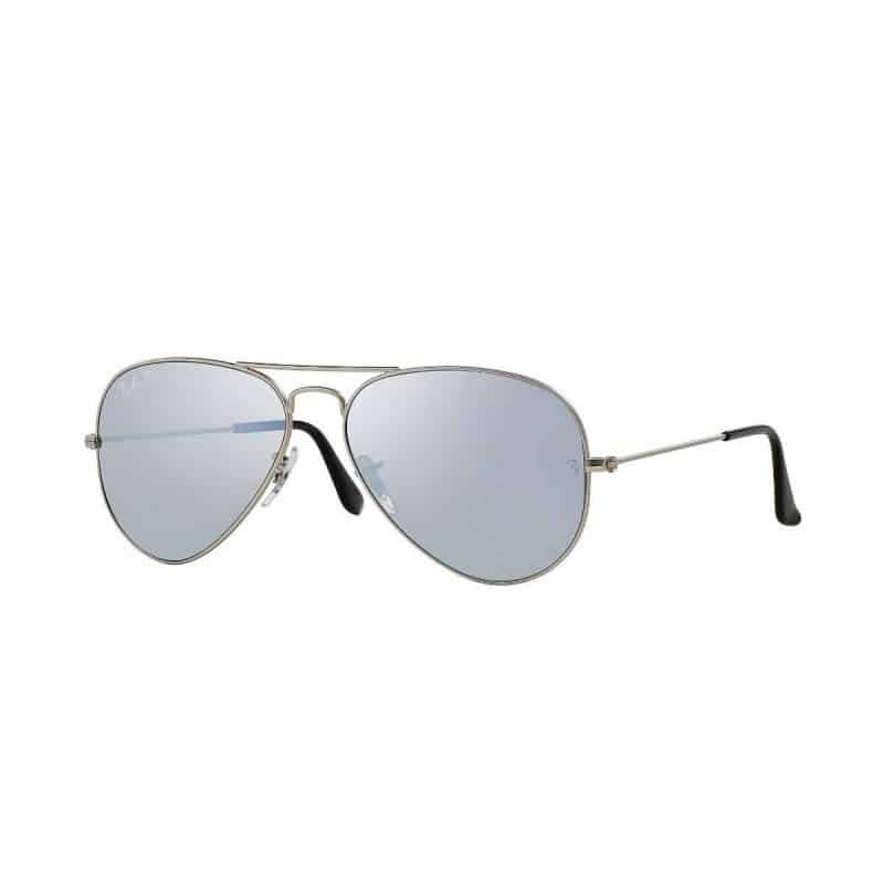 Lentes de sol Rb3025 019/W3 Aviador Polarizado Plata Espejo