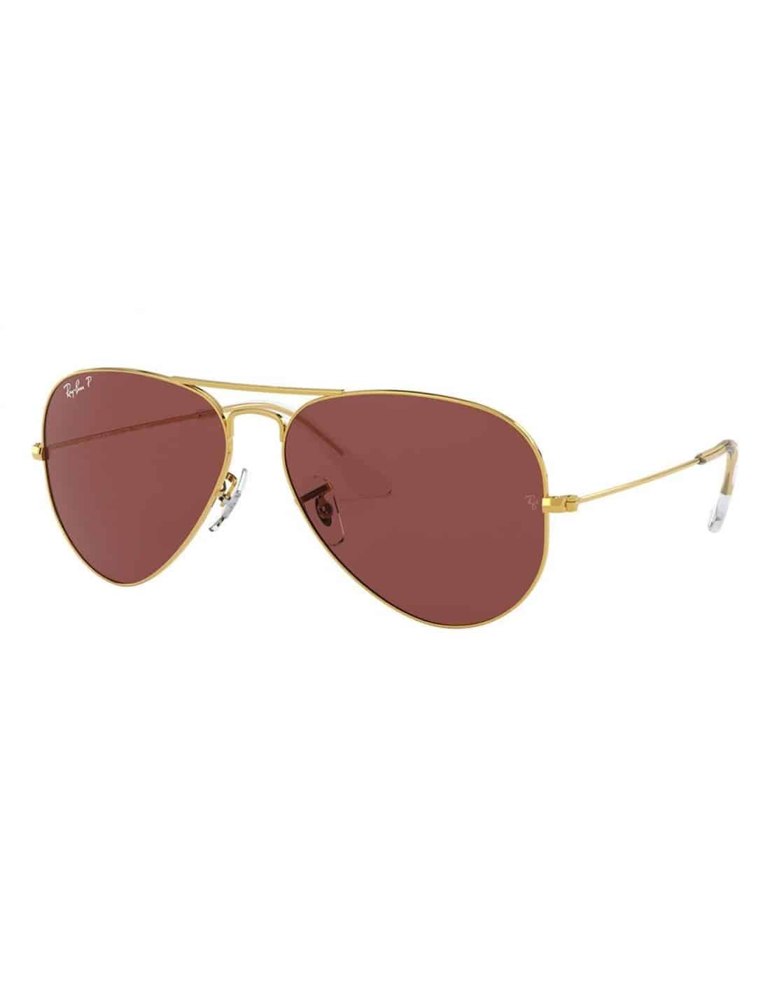 Lentes de sol RB3025 9196/AF Aviator Pink Legend Polarizado Transparente