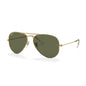 Lentes de sol Rb3025 001/58 Aviator Polarizado Negro Dorado G-15