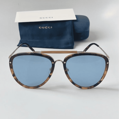 Lentes de sol GG0672S 004 New Aviator Carey Azul