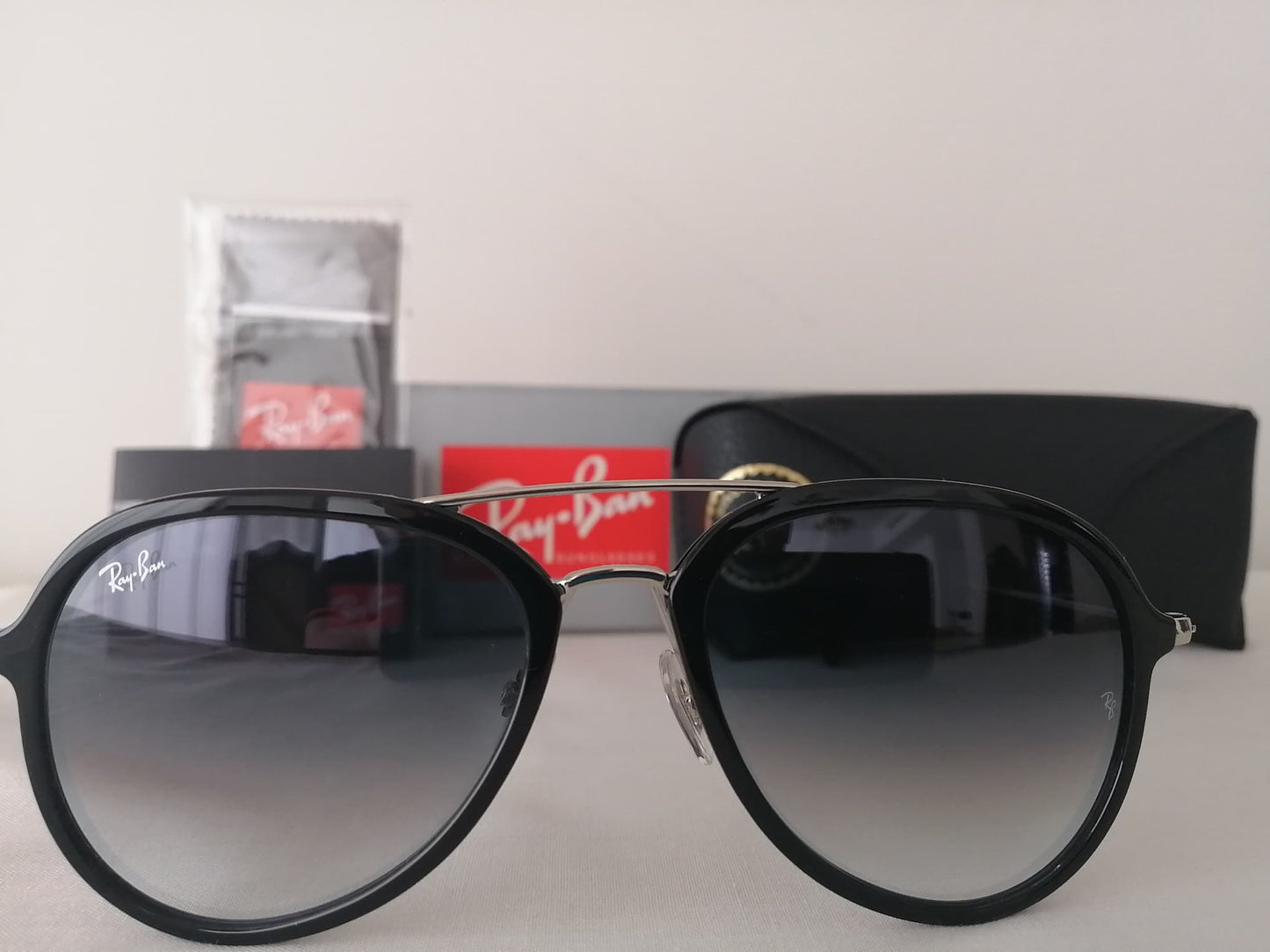 Lentes de sol Rb4298 601/71 Aviator Highstreet Negro Degradado - Vista 2