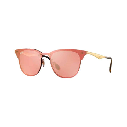 Rb3576n 043/e4 Clubmaster Blaze Rosa Espejo Dorado
