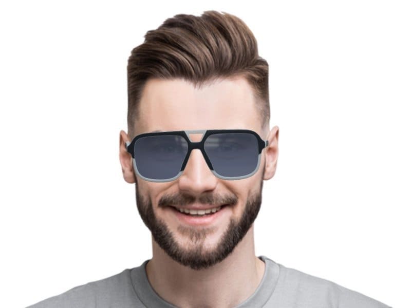 Lentes de sol DG4354 501/81 Aviator Square Negro Polarizado