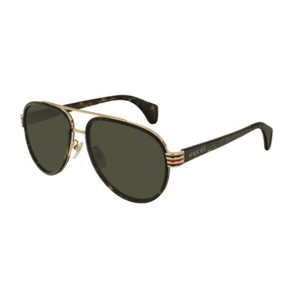 Lentes de sol GG0447S 004 Aviator Carey Verde Transparente