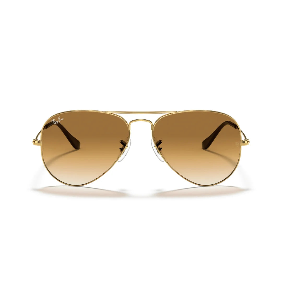 Lentes de sol Rb3025 001/51 Aviator Café Degradado Dorado