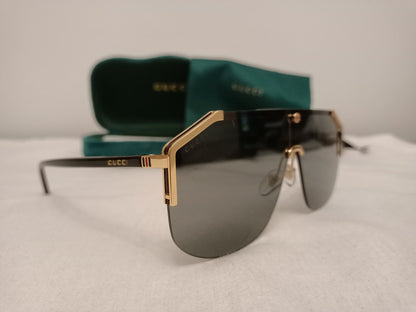 Lentes de sol GG0291S 001 New Aviator Square Gris Negro