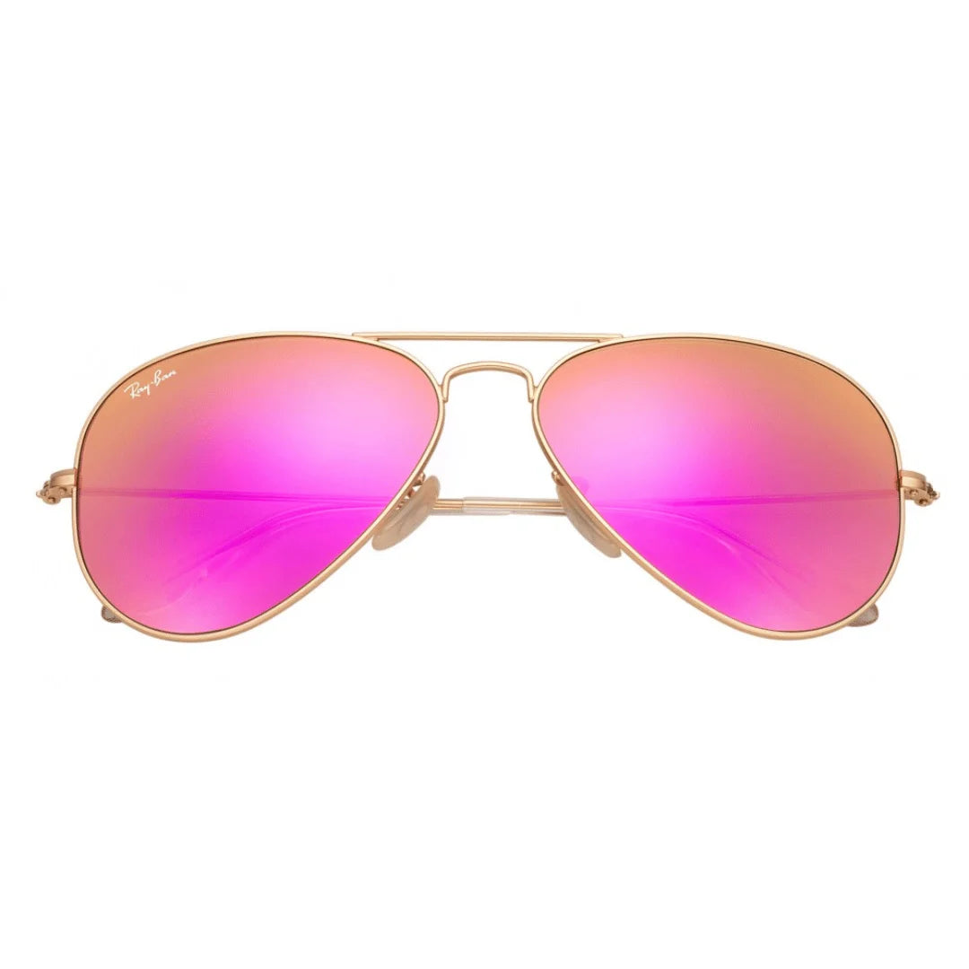Lentes de sol Rb3025 112/4T Aviator Rosa Dorado Espejo