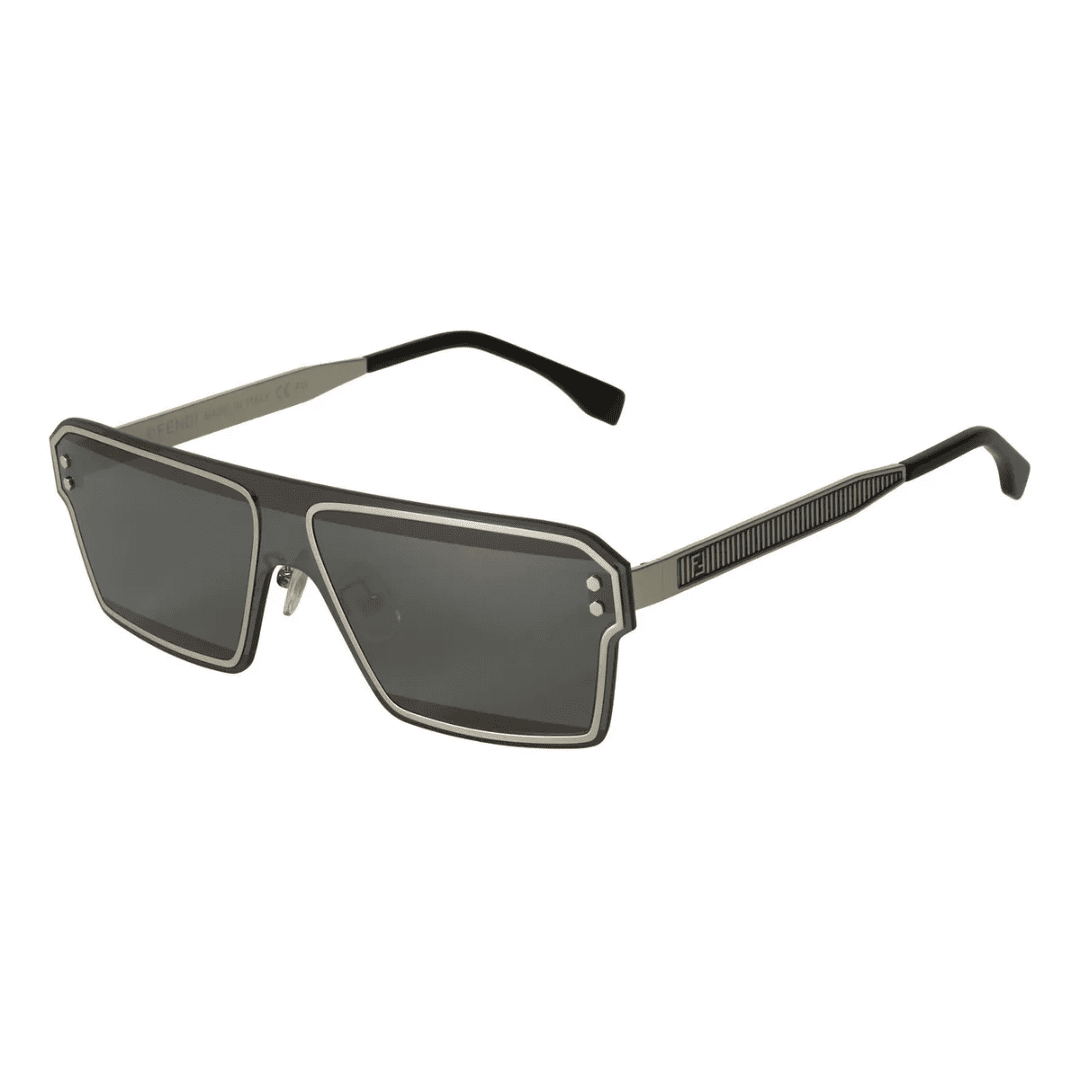 Lentes de sol FE40028U 16C Square Shape Black Silver