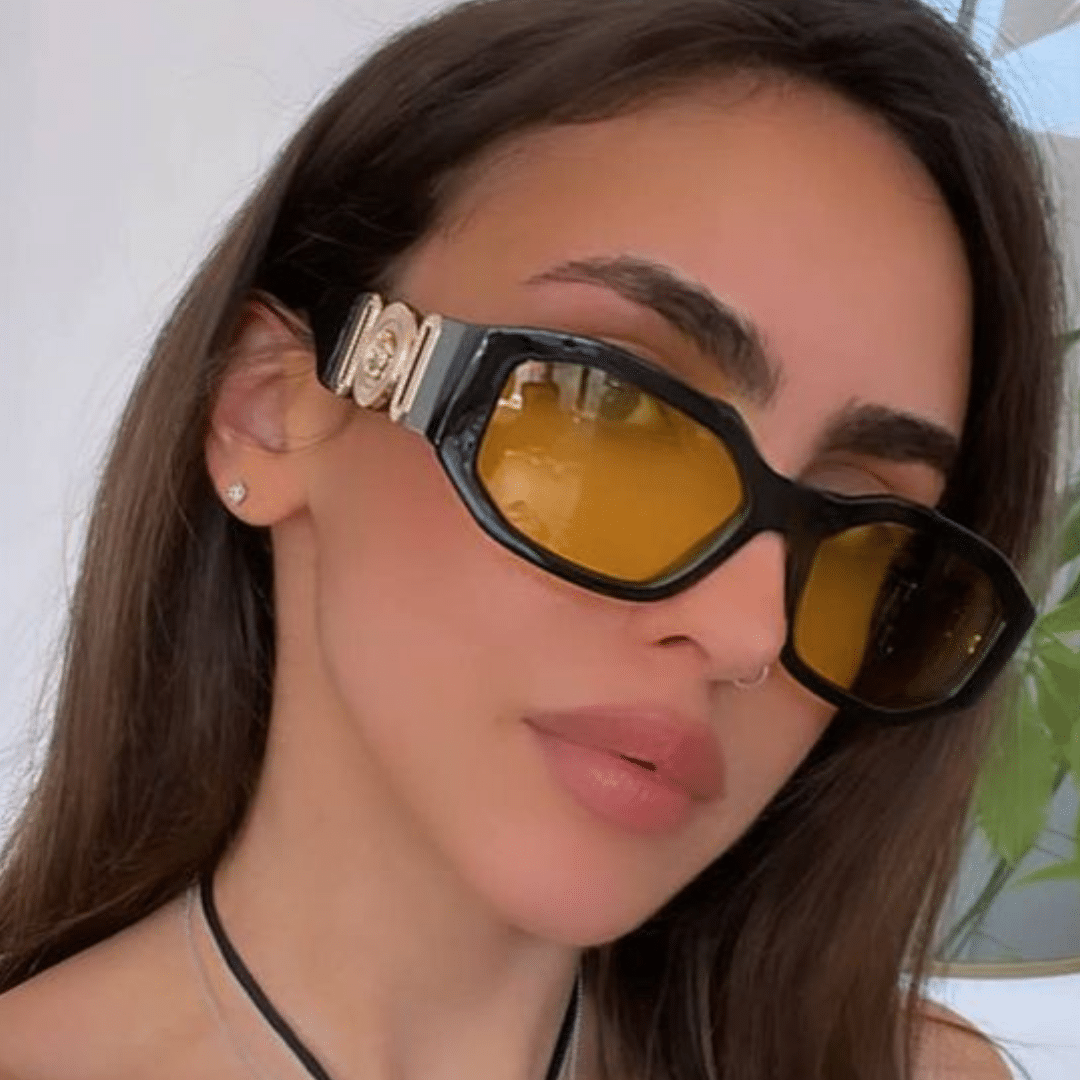 Lentes de sol VE4361 GB1/85 Medusa Biggie Black Yellow - 5