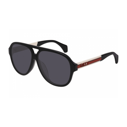 Lentes de sol GG0463S 002 New Aviator Negro Blanco