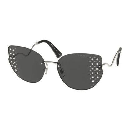 Lentes de sol SMU 51X 06O-5S0 Shaded Eye Cat Negro Plata