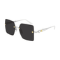 Lentes de sol GG0644S 001 Square Shape Negro Plateado
