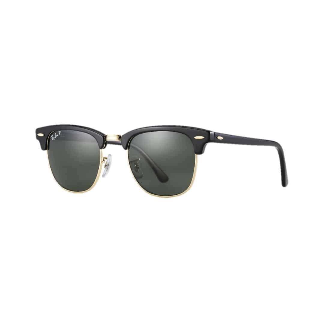 Lentes de sol Rb3016 901/58 Clubmaster G15 Polarizado Negro Dorado