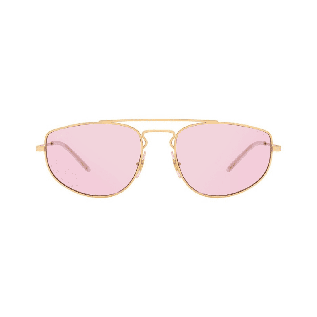 Lentes de sol RB3668 001/Q3 Square Shape Rosa Transparente Dorado vista 2