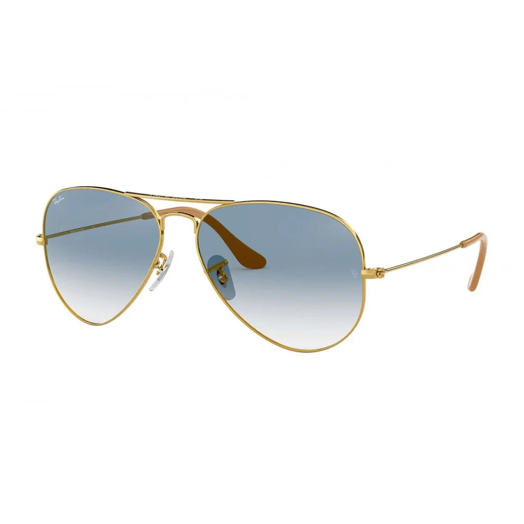 Lentes de sol Rb3025 001/3F Aviator Azul Degradado Dorado