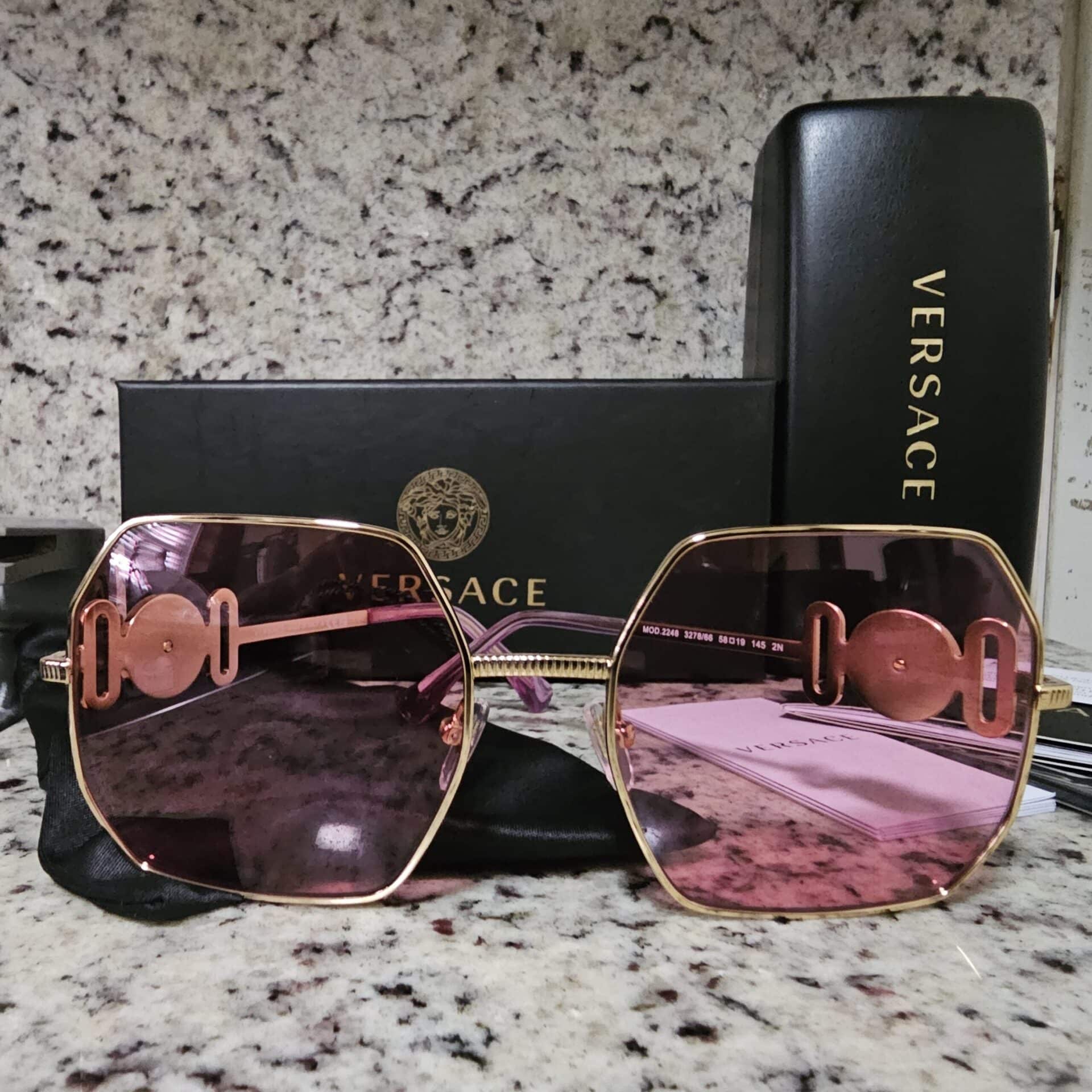 Lentes de sol VE2248 327866 Square Shape Pink Gold - 3