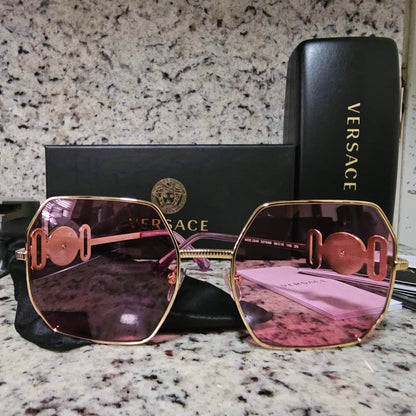 Lentes de sol VE2248 327866 Square Shape Pink Gold - 3
