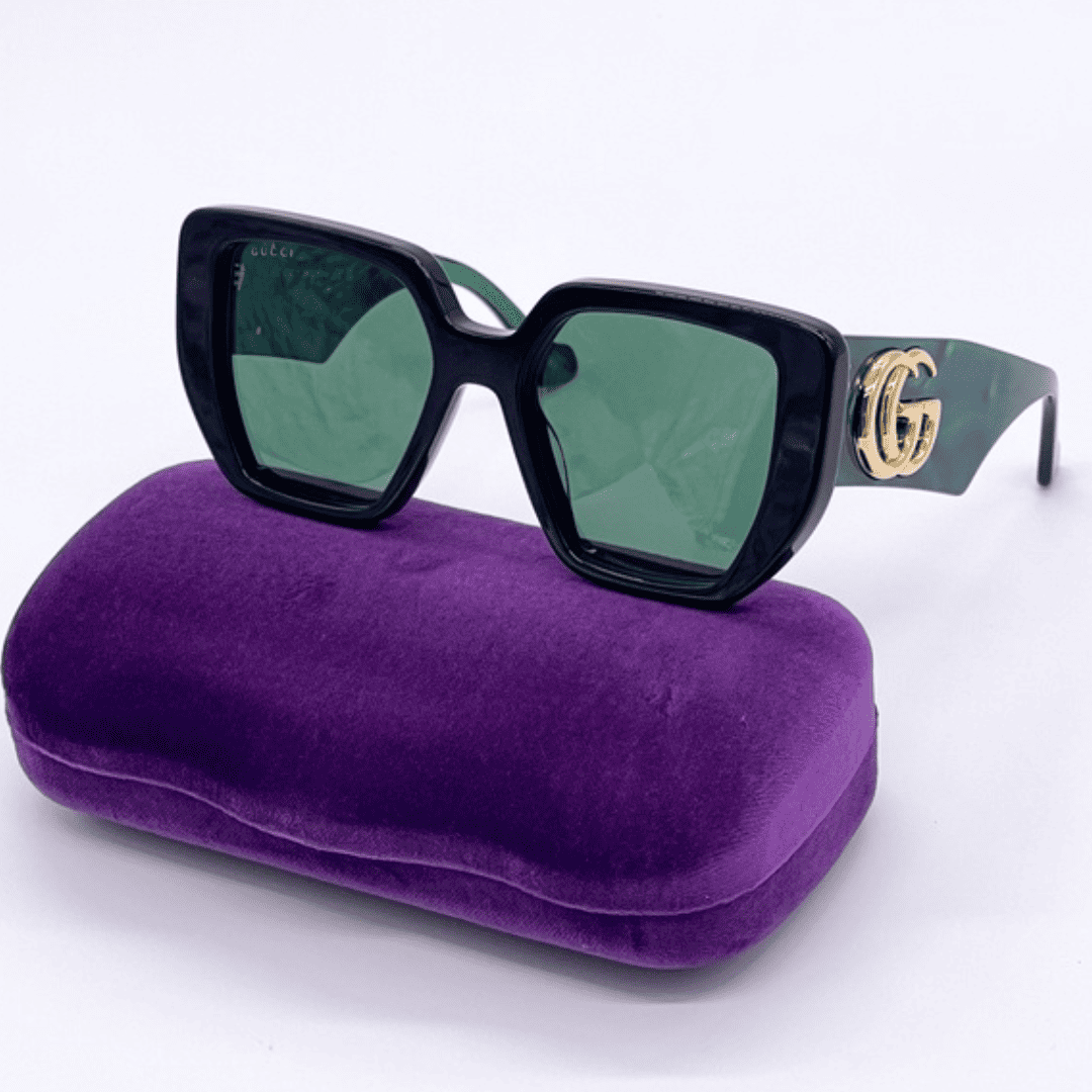 Lentes de sol GG0956S 001 Square Shape Negro Verde