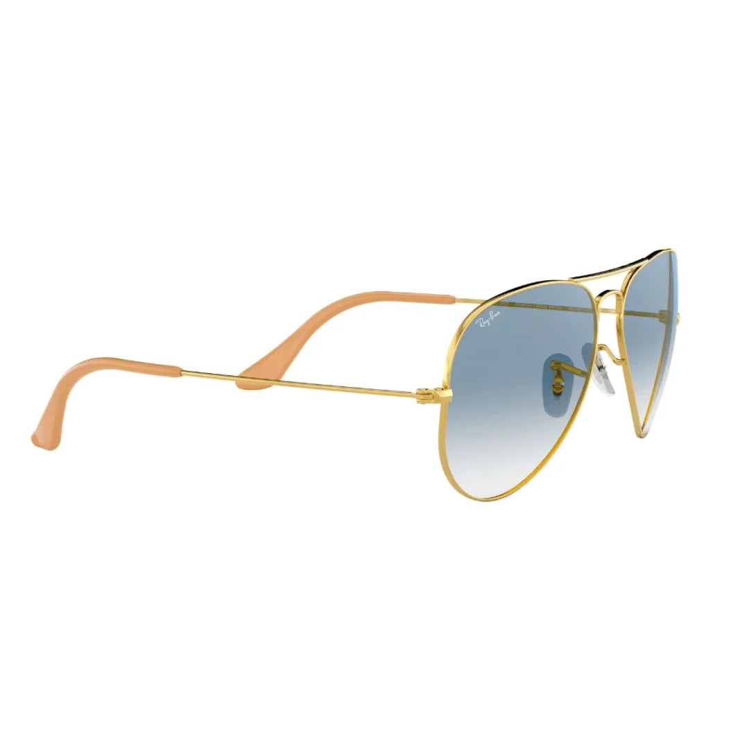 Lentes de sol Rb3025 001/3F Aviator Azul Degradado Dorado