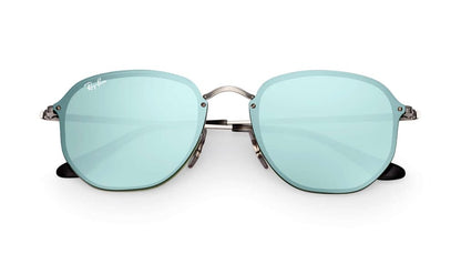 Lentes de sol Rb3579n 003/30 Hexagonal Blaze Gris Espejo Plata - Vista 2