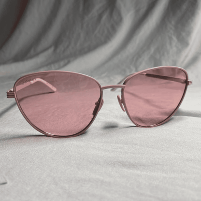 Lentes de sol GG0803S 003 Eye Cat Metal Rosa Transparente imagen 2