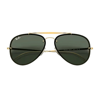 Lentes de sol Aviator Blaze Rb3584N 905071 Aviador Dorado Verde Oscuro