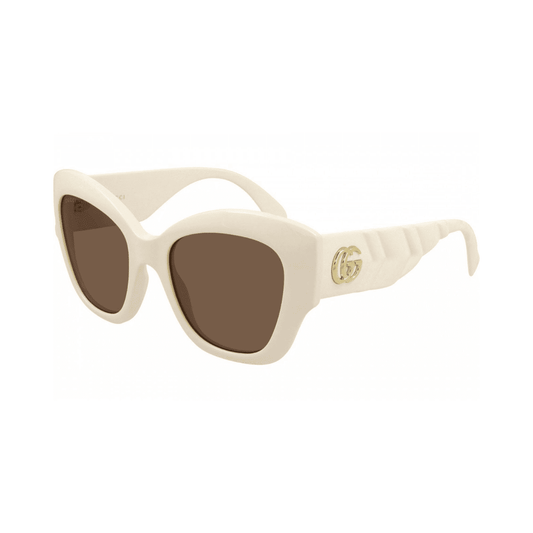 Lentes de sol GG0808S 002 Square Shape Crema Cafe
