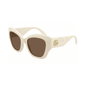 Lentes de sol GG0808S 002 Square Shape Crema Cafe