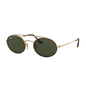 Lentes de sol RB3847N 912131 Oval Double Bridge Negro G15 Dorado