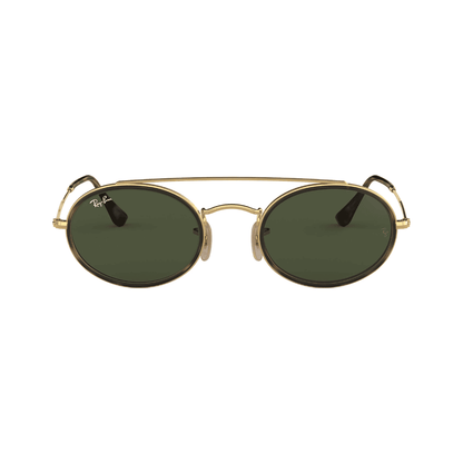 Lentes de sol RB3847N 912131 Oval Double Bridge Negro G15 Dorado - vista 2